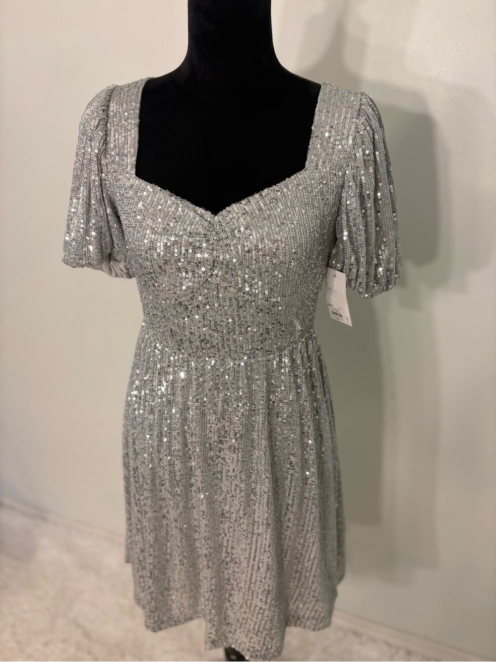 HOMECOMING!!!  Size medium silver sparkle dress